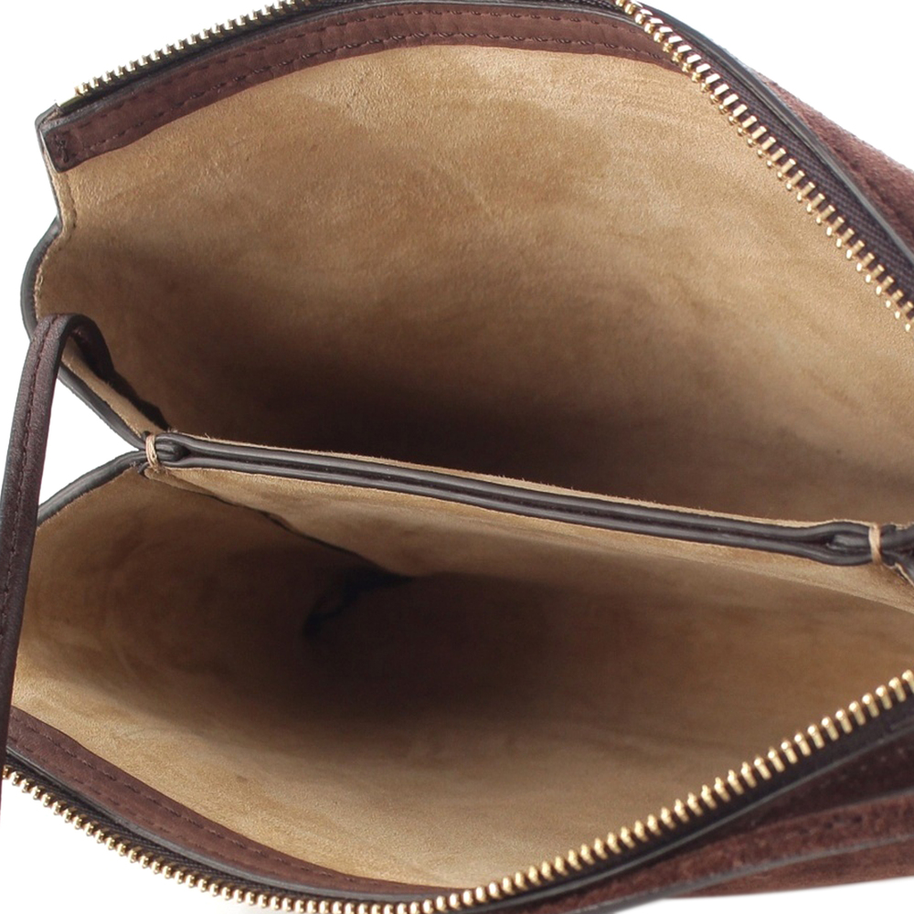 Pre-Loved The Row Mini Suede Nu Twin Crossbody - Picture 4 of 12